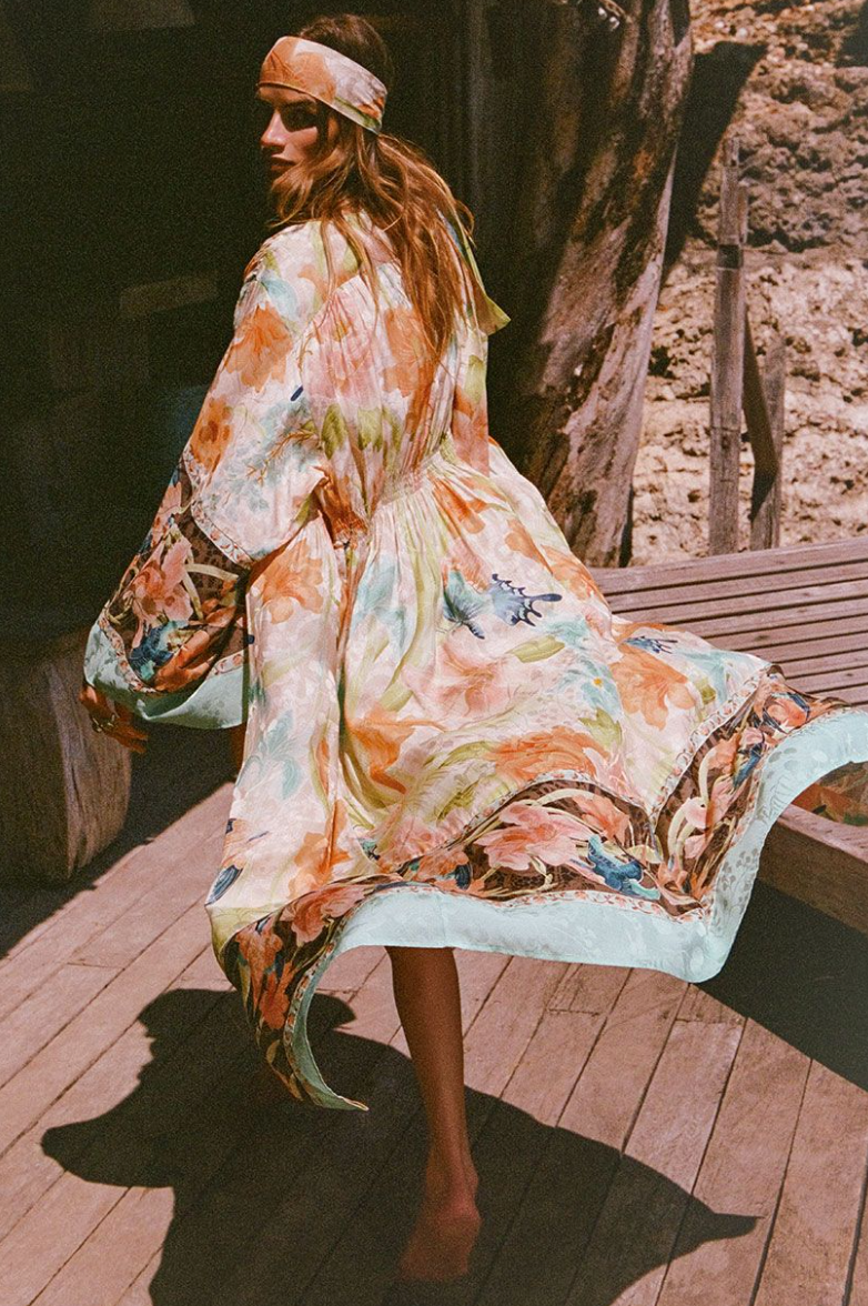 Painters Garden Gown - Seafoam