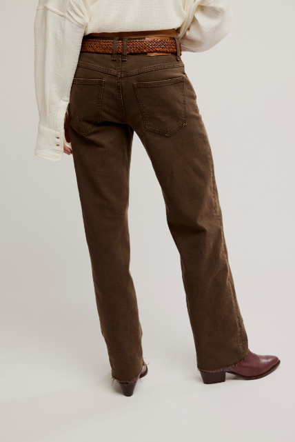 Risk Taker Mid-rise Straight - Workwear Brown
