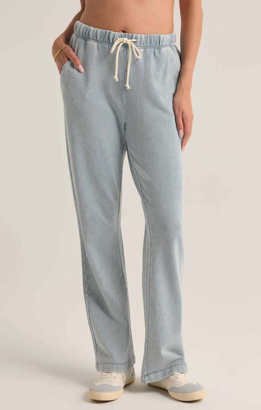 Hunter Knit Denim Pant - Washed Indigo