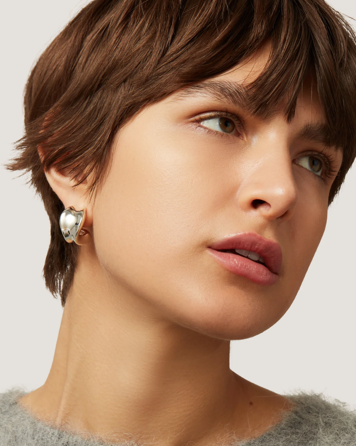 Chunky Doune Hoop - Silver