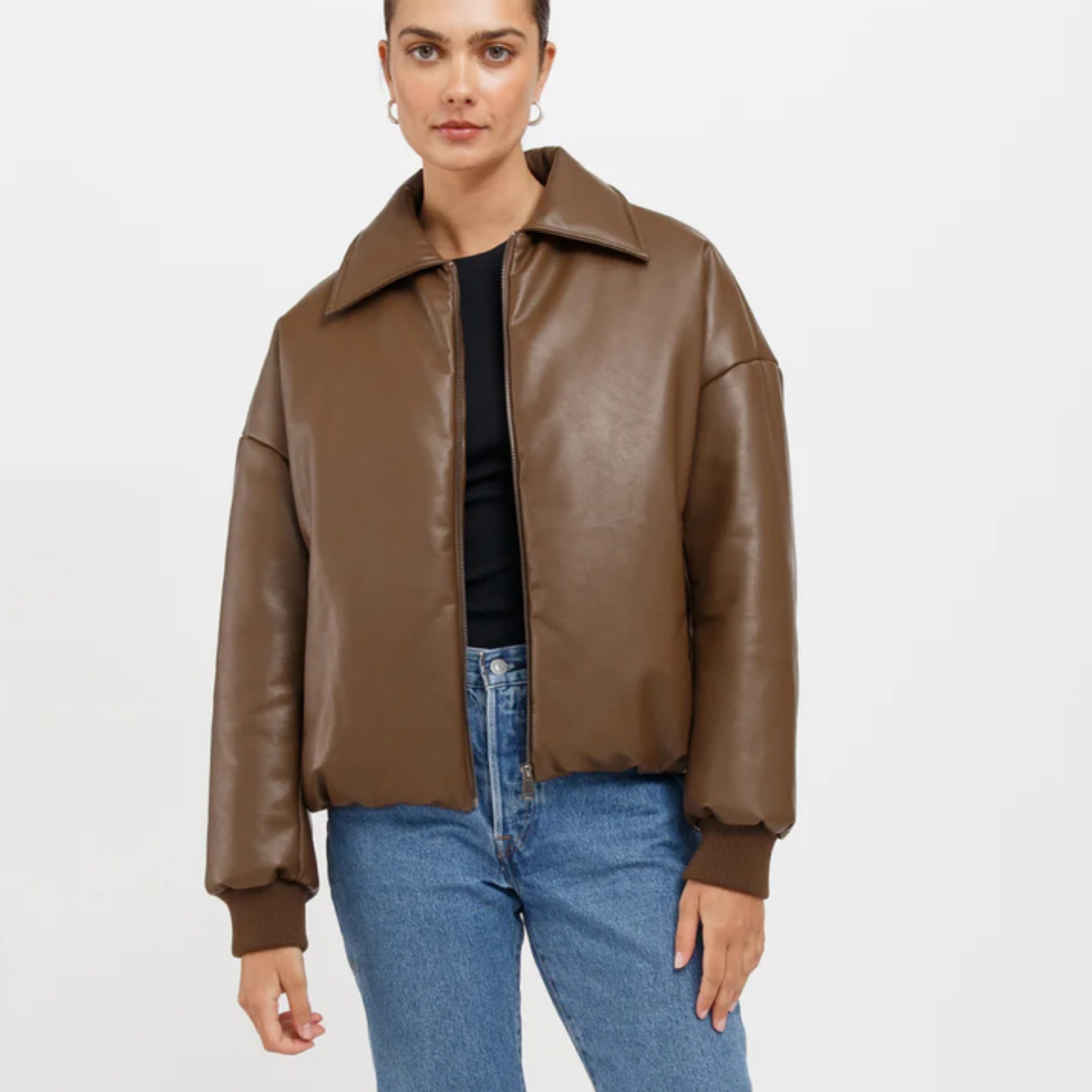 Miriam Vegan Leather Bomber