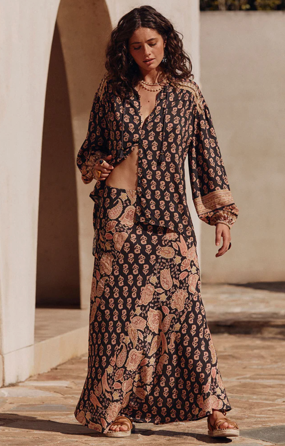 Marmont Maxi Skirt - Whiskey