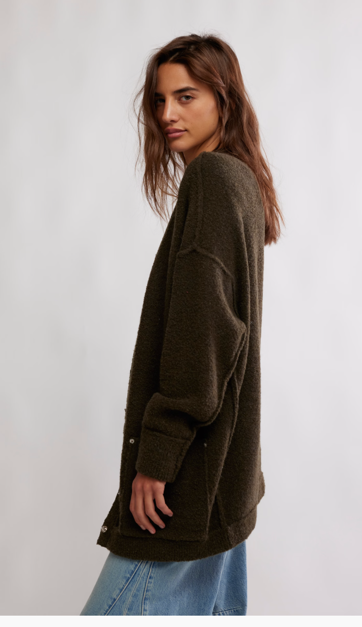WTF Blazing Cardi - Dark Green
