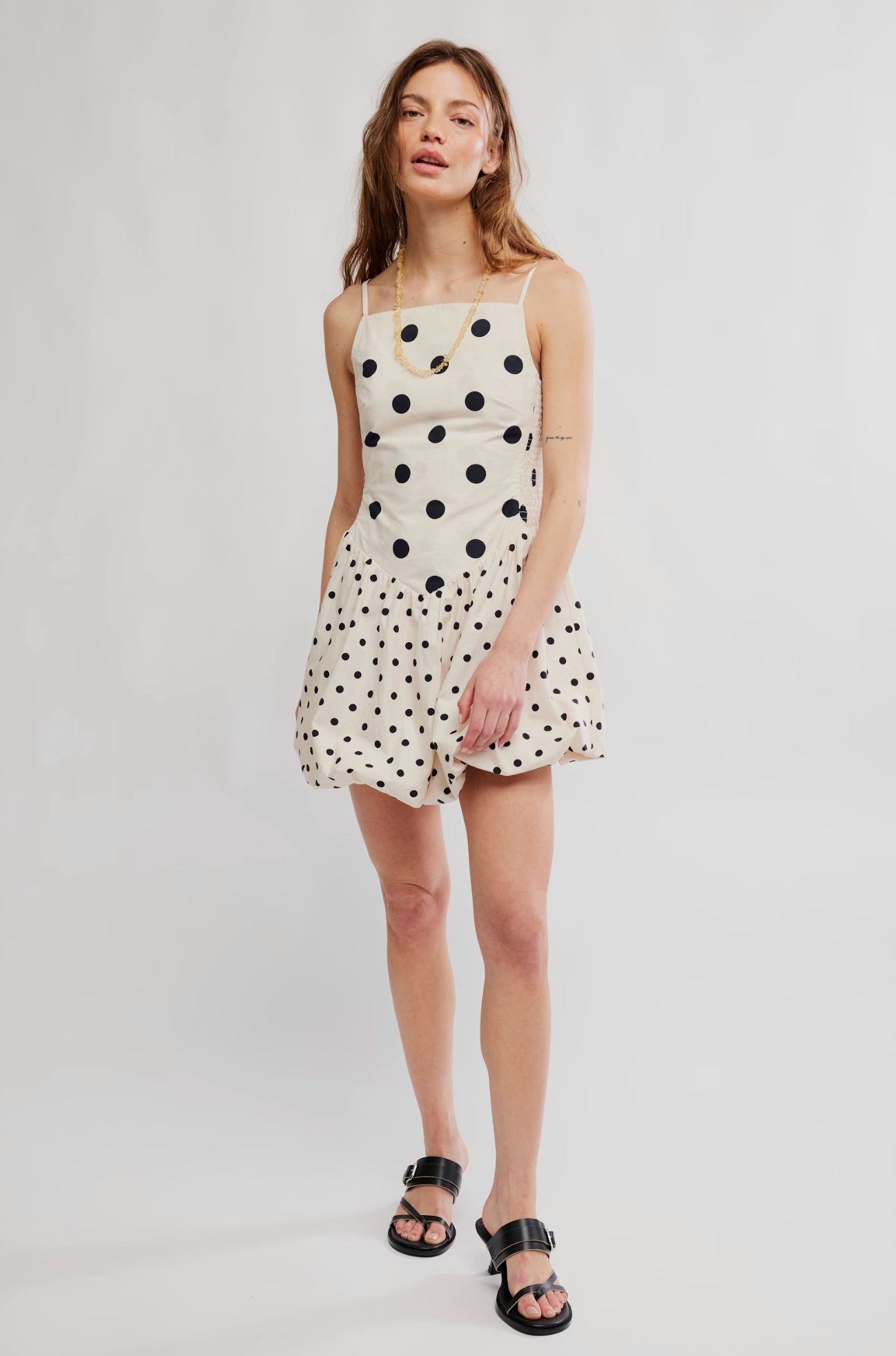 Misty Mini Polka Dot Dress - Tea Combo