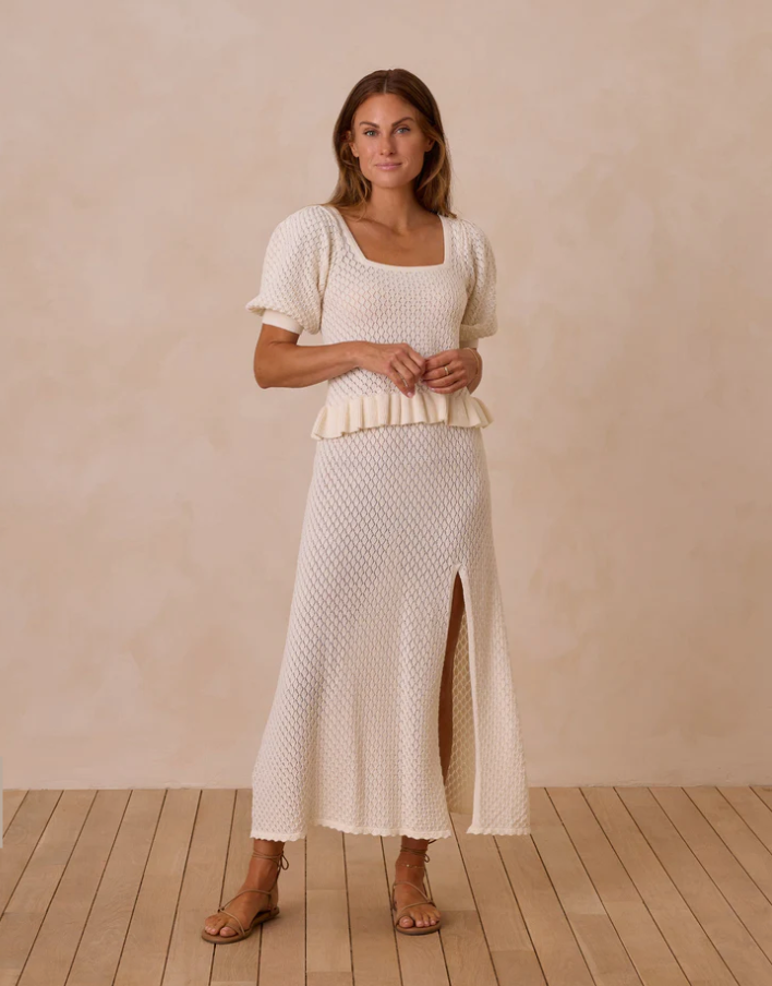 Knit Skirt - Ivory