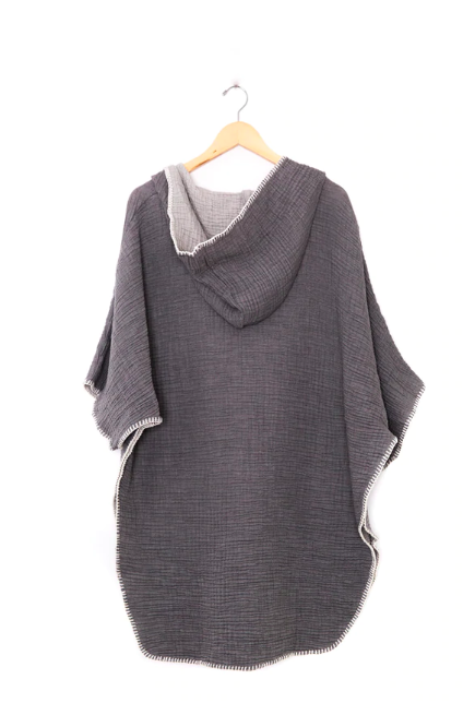Women's Cocoon Surf Poncho - Grey