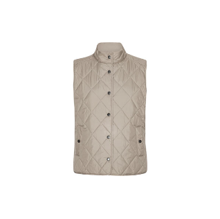 Ilse Jacobsen Quilted Short Vest - Greige