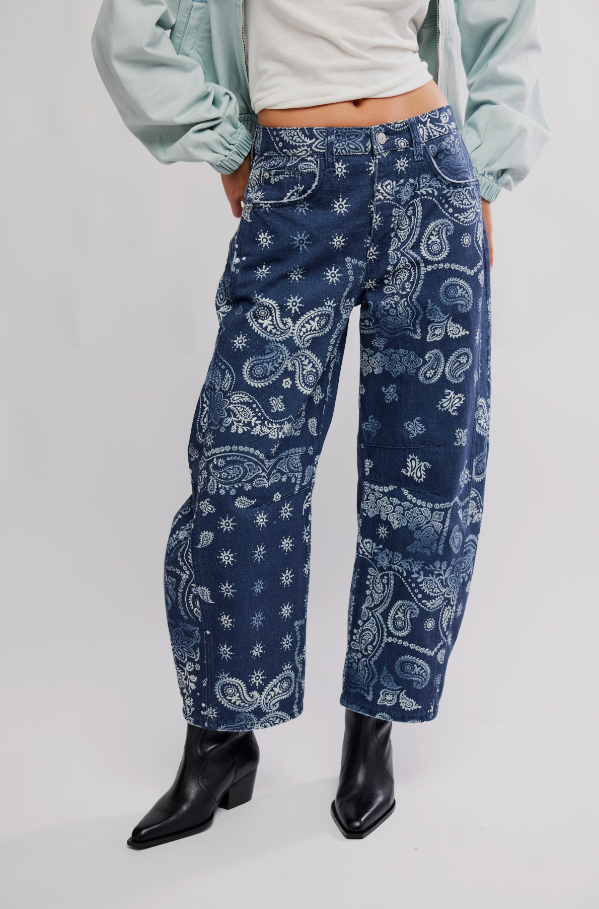 Good Luck Printed Barrel - Navy Bandana