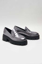 Lyra Lug Loafer - Pewter