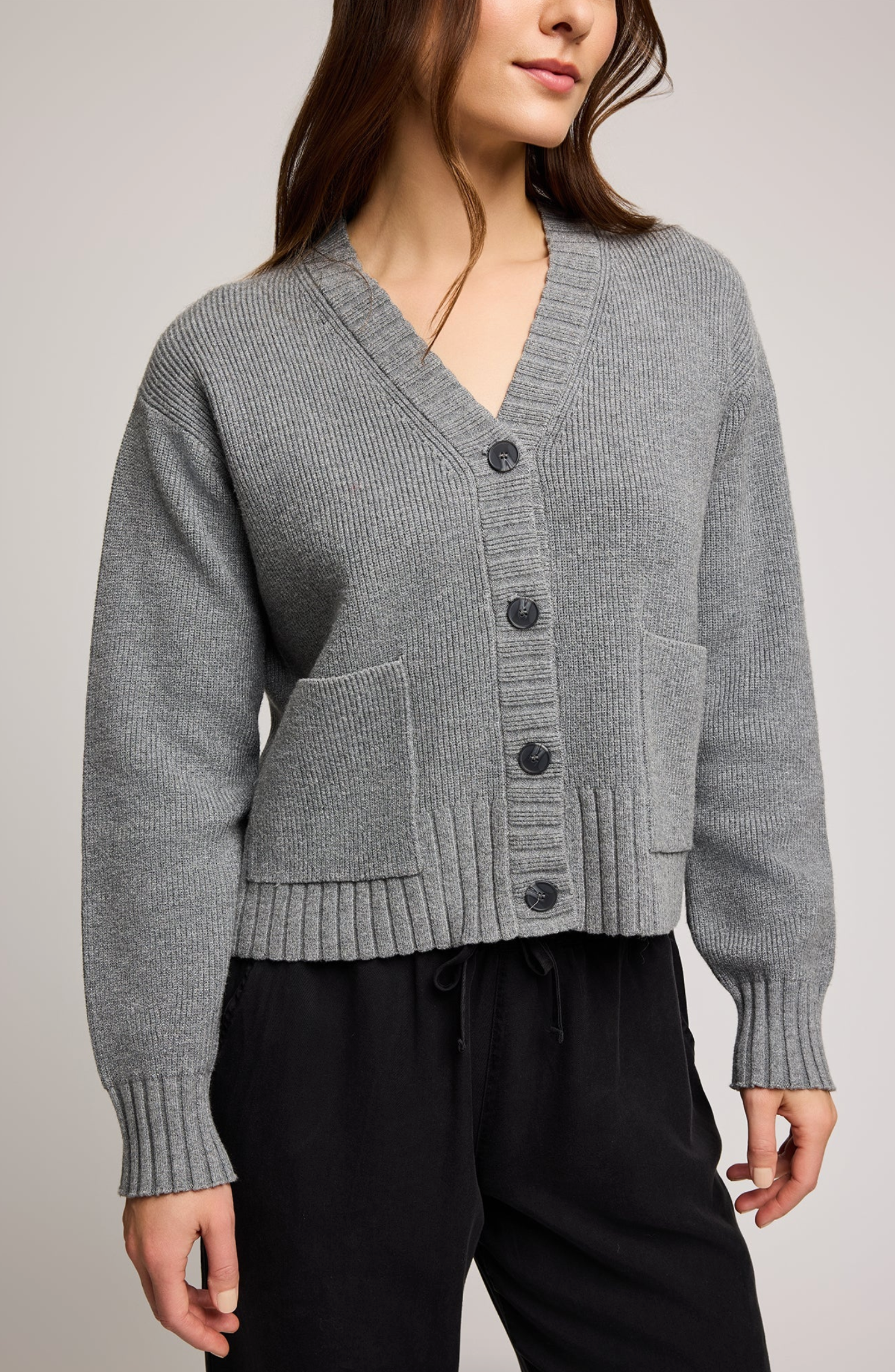 Mabel Cardi - Heather Grey