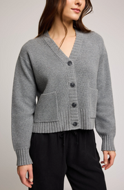 Mabel Cardi - Heather Grey