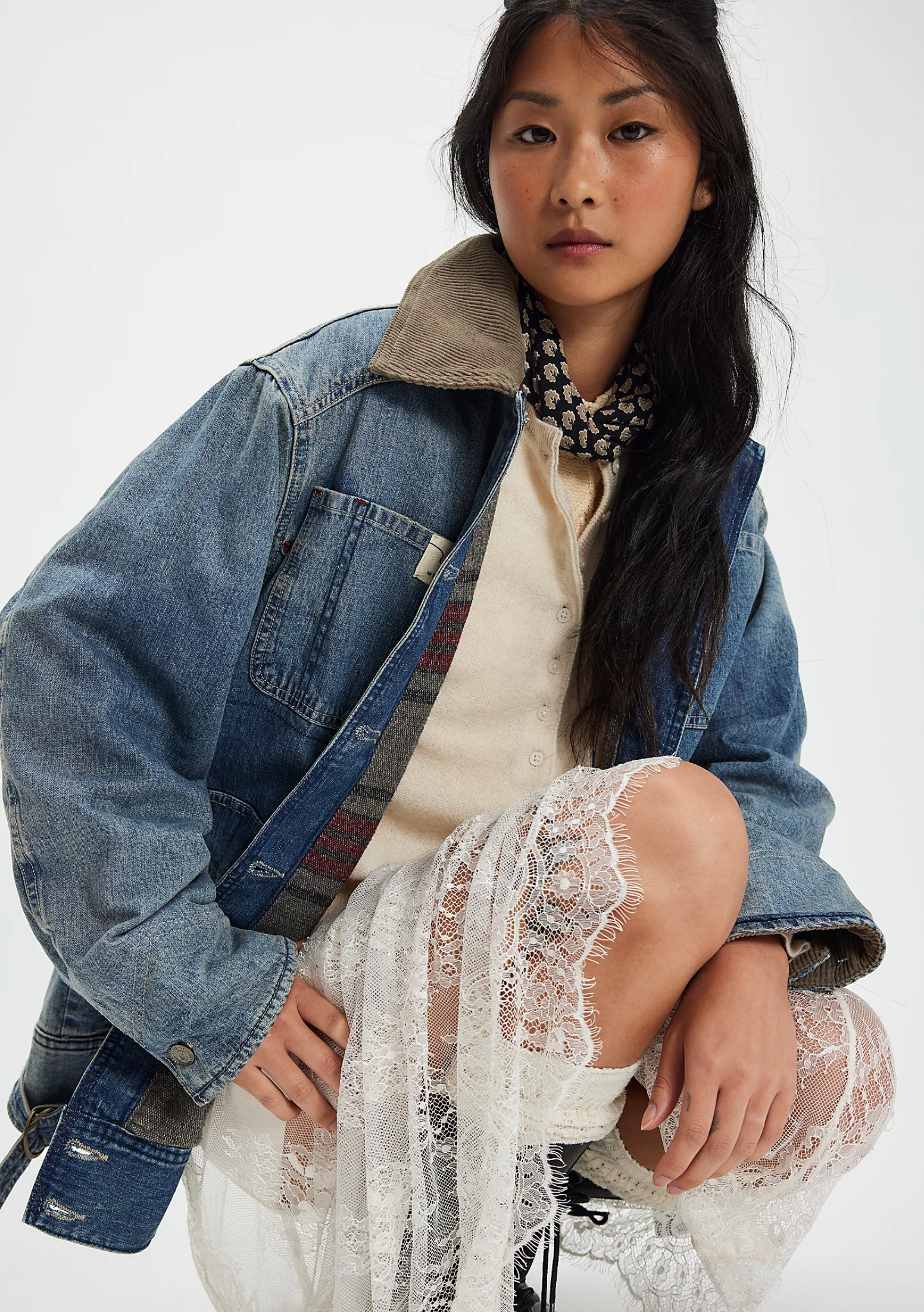 Sweet Talk Denim Barn Coat - Century Wash