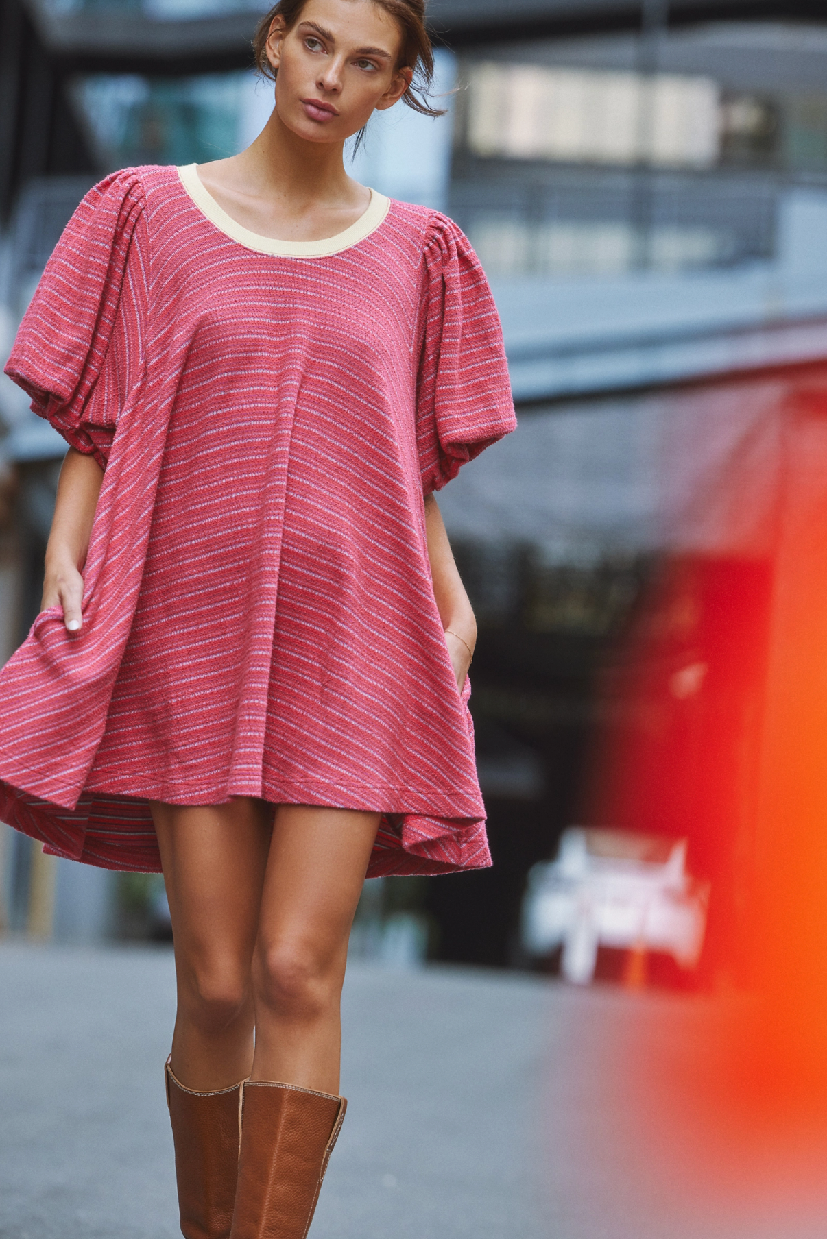 Hudson Pullover - Red Combo