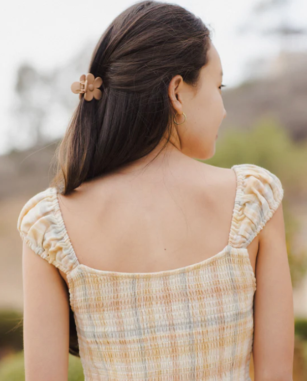 Flower Hair Clip - Grapefruit