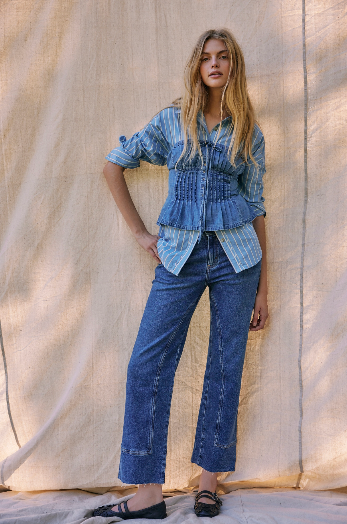 Denim Wink Wink Tube - Medium Wash