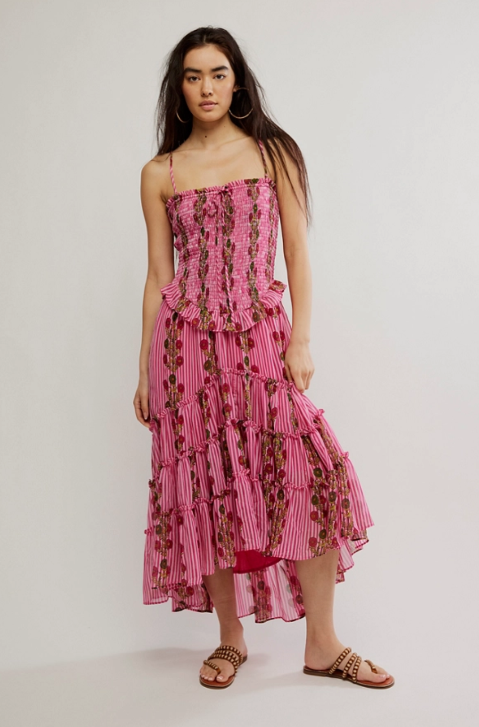Alejandra Midi - Hot Pink Combo
