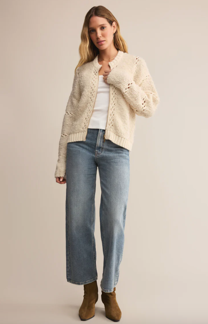 Sundance Sweater Jacket - Crystal