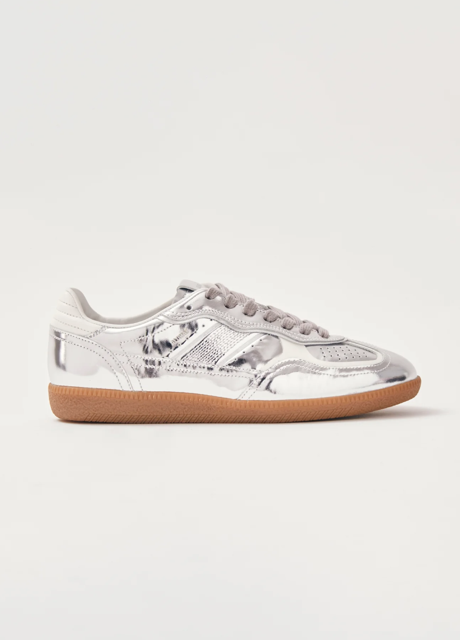 Tb.490 Rife Shimmer Silver Leather Sneakers - Alohas