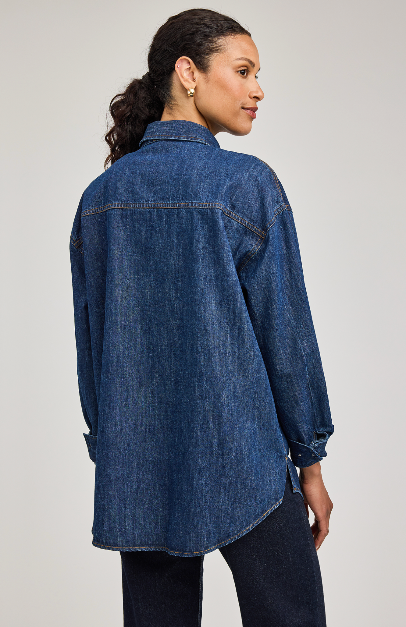 Whitney Denim Shirt - Dark Wash