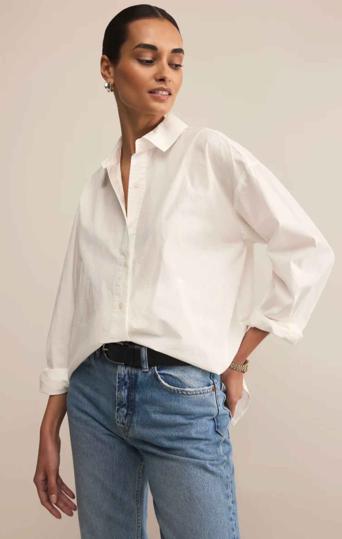 Alfie Button Up Shirt - White