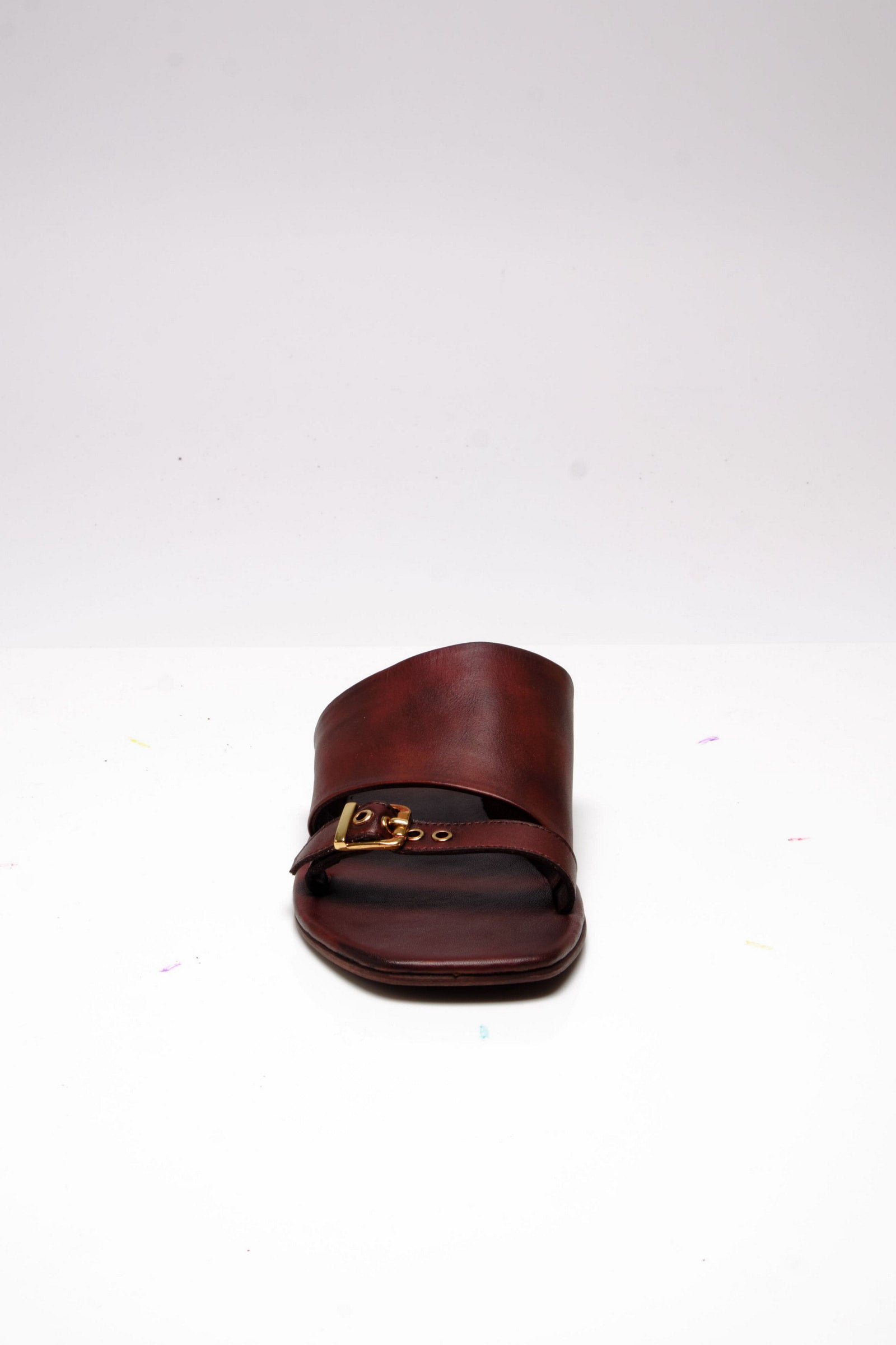 Mila Minimal Flat Sandal - Coconut Shell