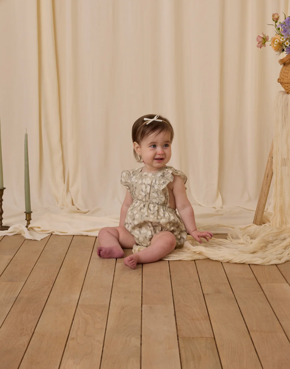 Lucy Romper | Sage Hydrangea