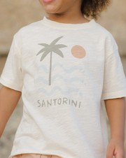 Raw Edge Tee - Santorini