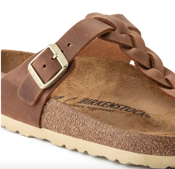 Gizeh Braided Leather - Cognac R