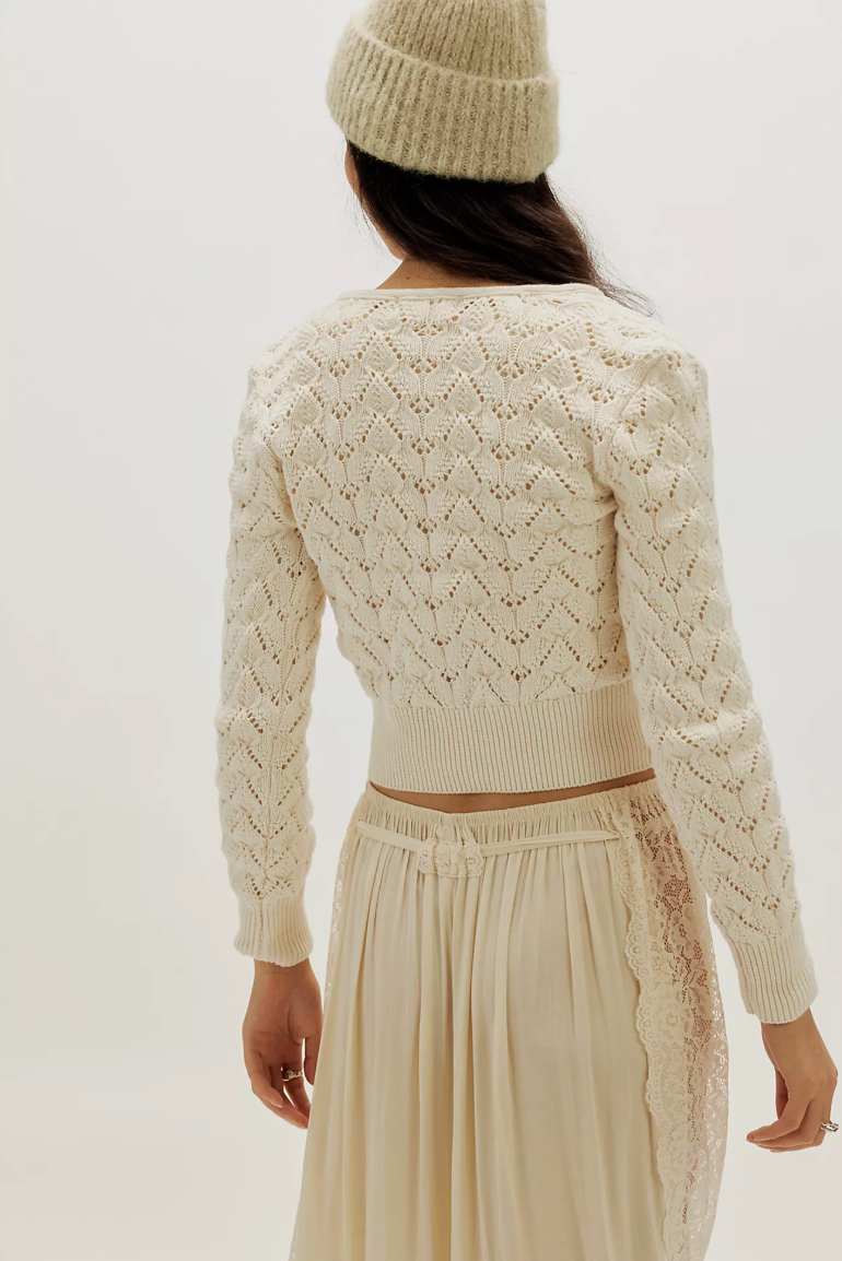 Pretty In This Pointelle - Ivory