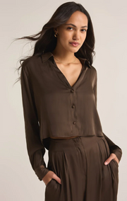 Sante Luxe Sheen Top - Dark Chocolate