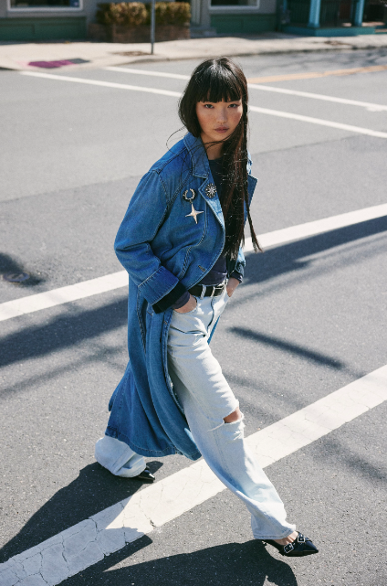 Monique Indigo Duster - Sunlight Blue
