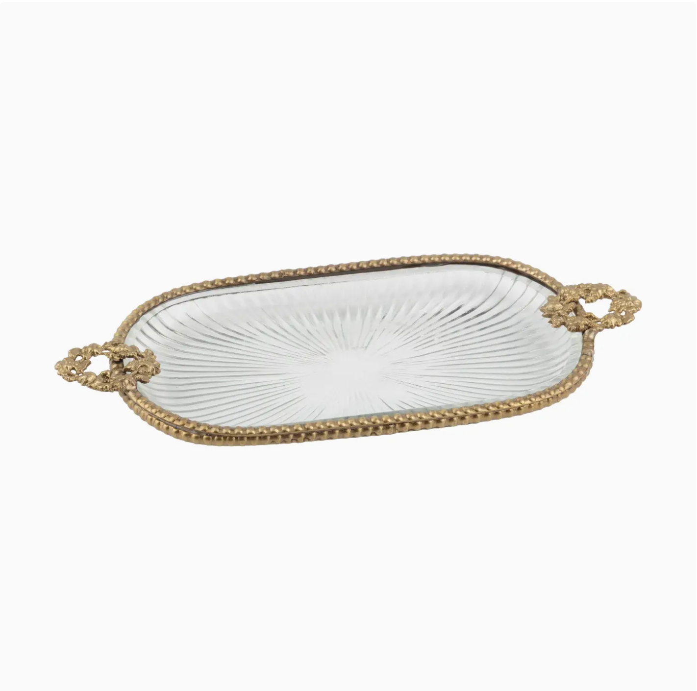 Glass Dish Wreath Handle