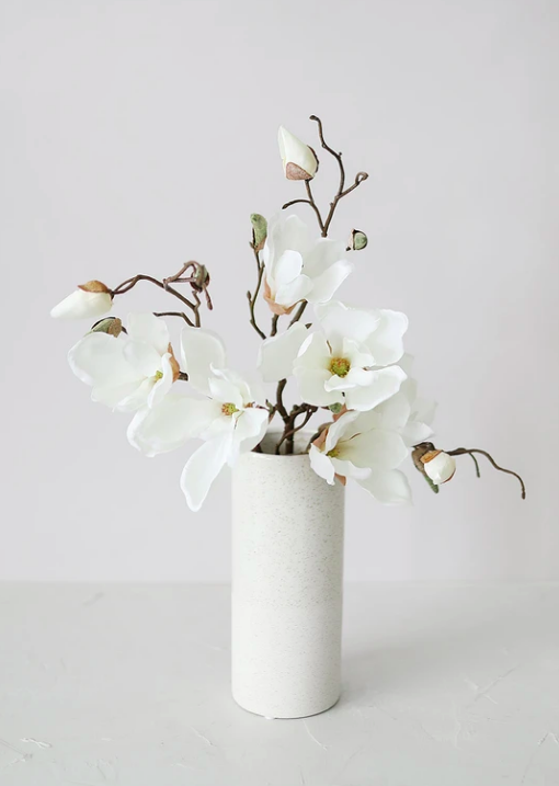 Silk Magnolia in Cream White