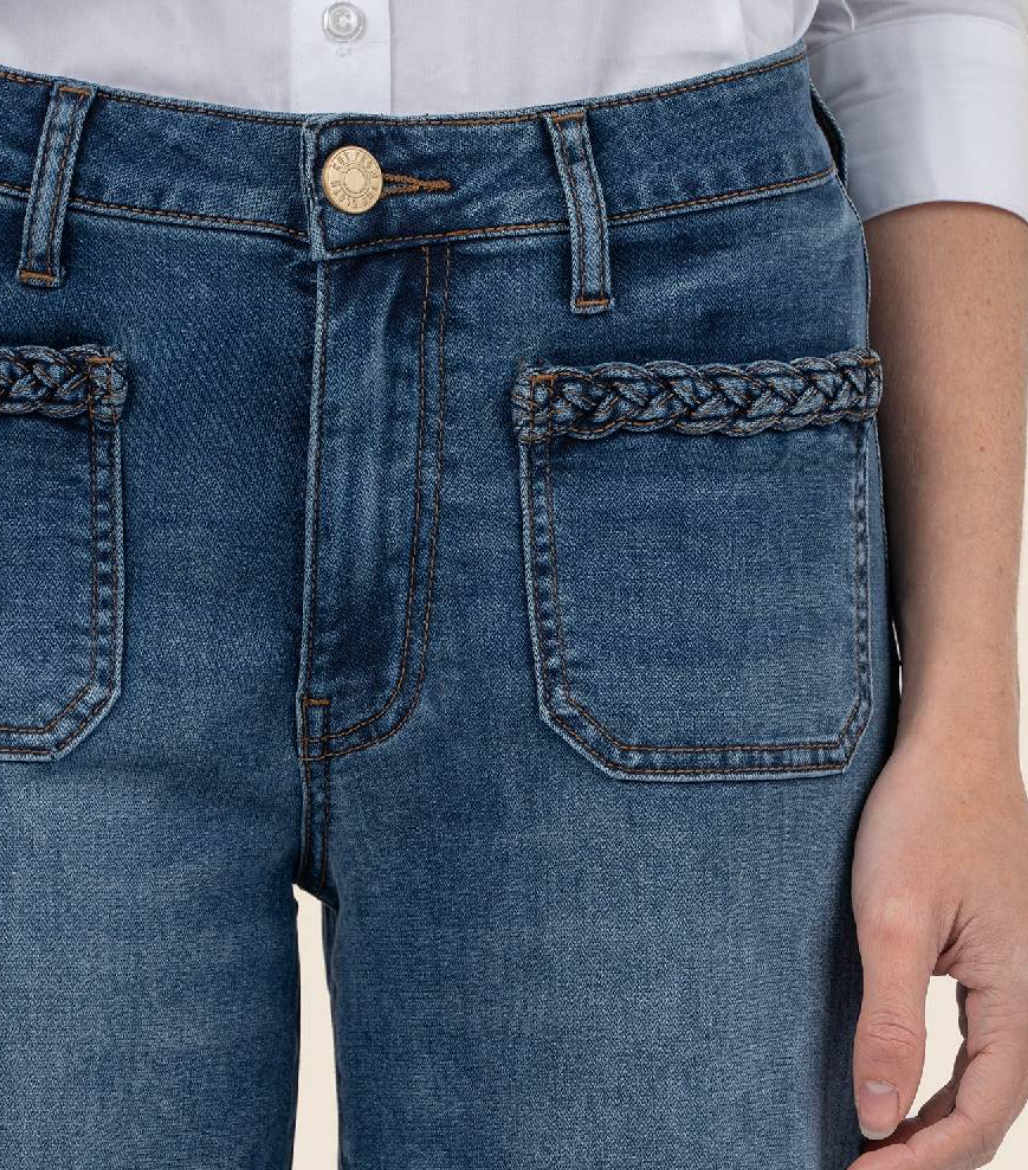 Meg High Rise Patch W/ Braid - Fame
