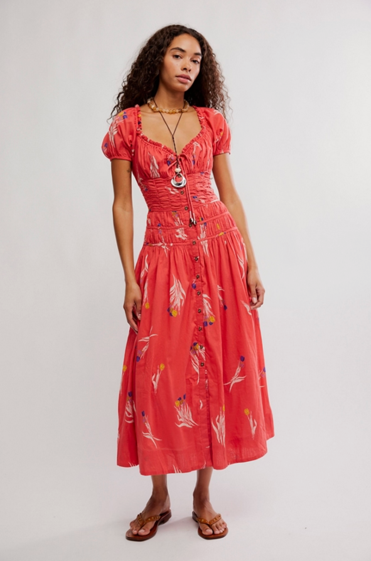 Complete Me Midi - Coral Combo