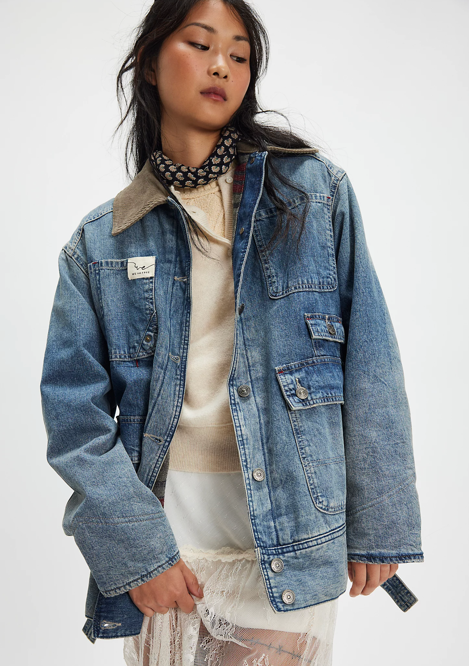 Sweet Talk Denim Barn Coat - Century Wash