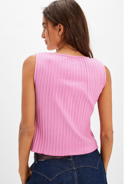 Tilly Vest - Pink Frosting