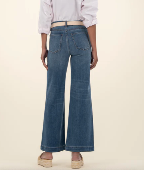 Meg High Rise Wide Leg W/Patch Pockets - Loyalty