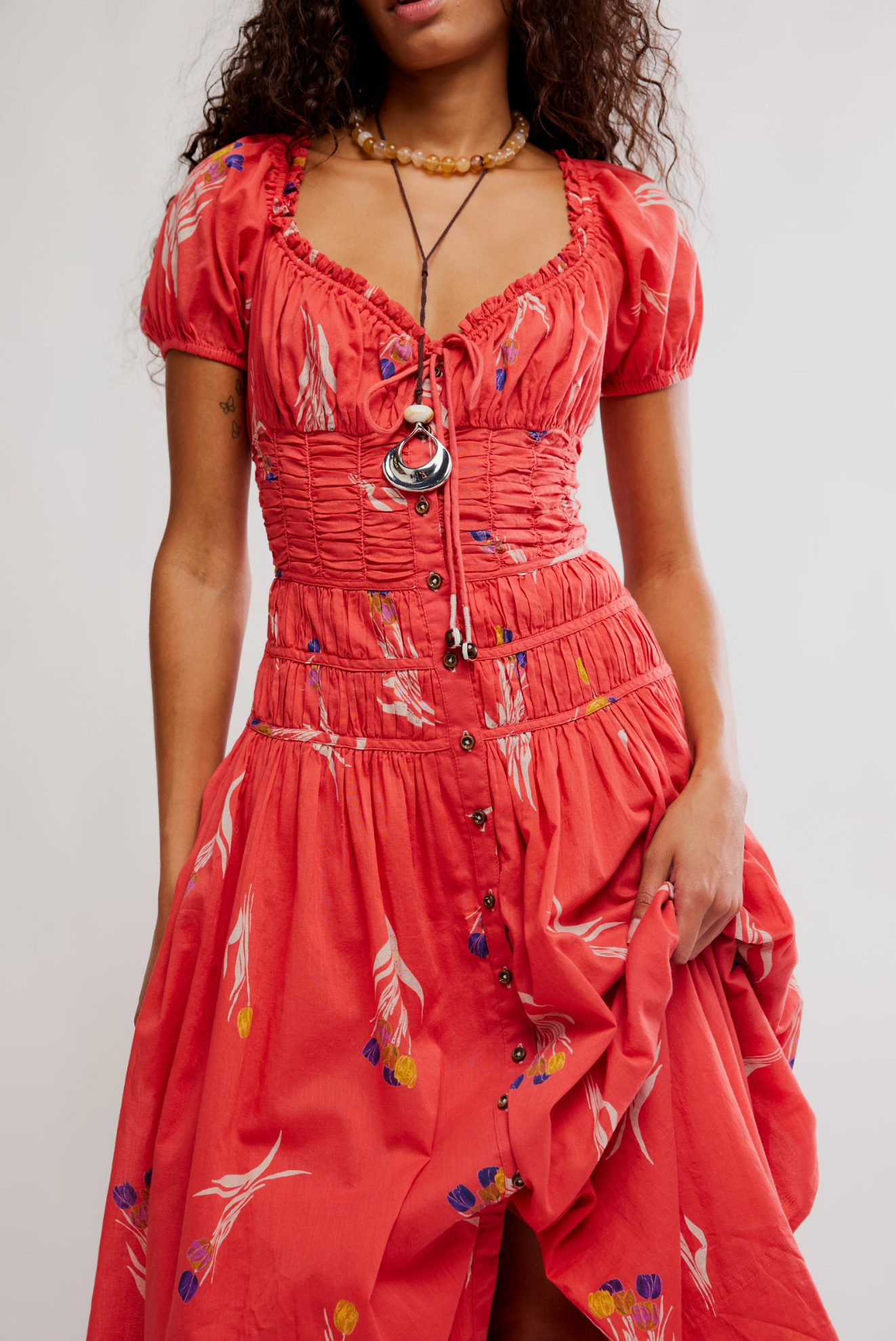 Complete Me Midi - Coral Combo