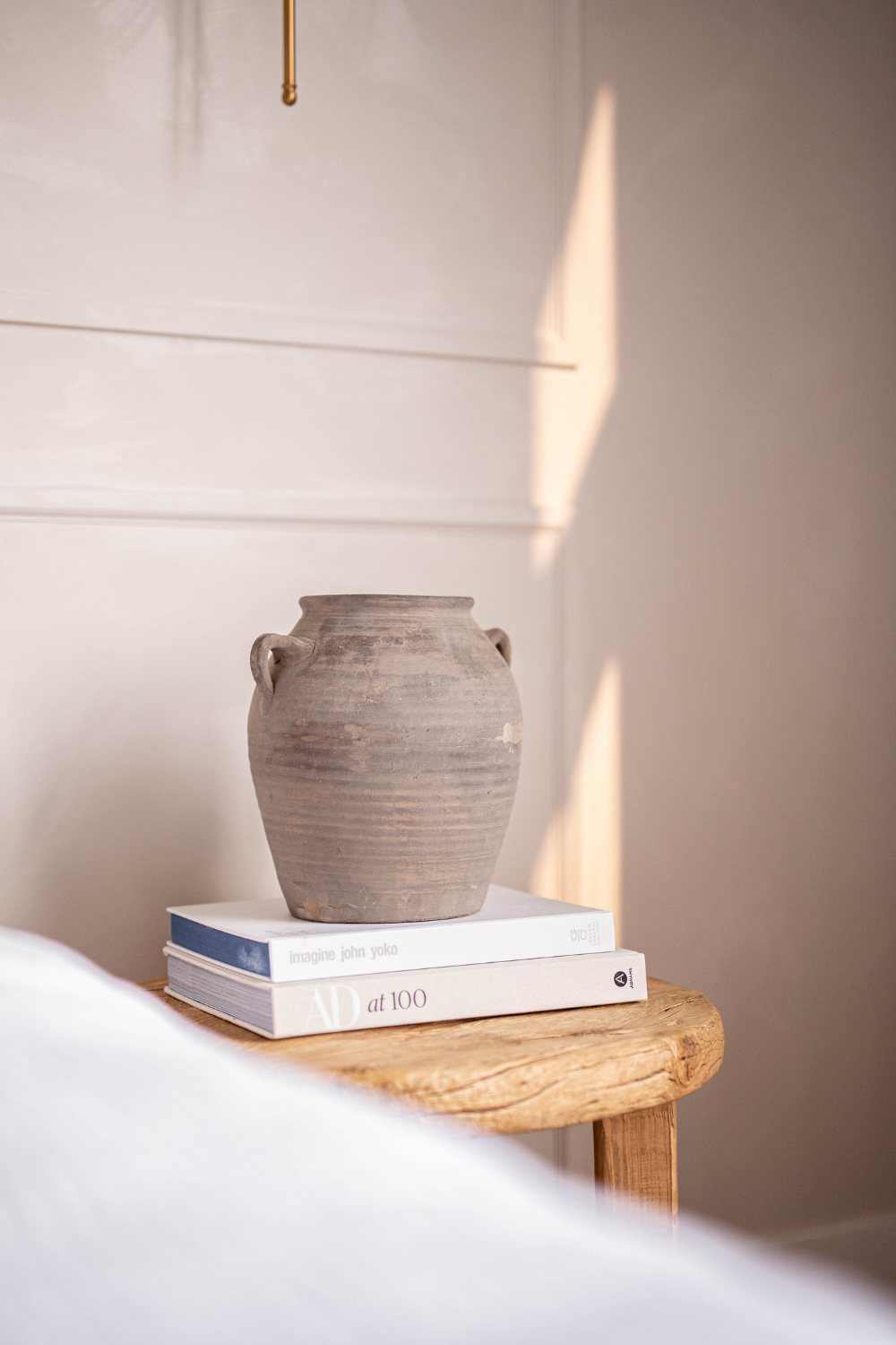 Vintage Porcelain Pot Two Handle
