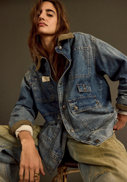Sweet Talk Denim Barn Coat - Century Wash