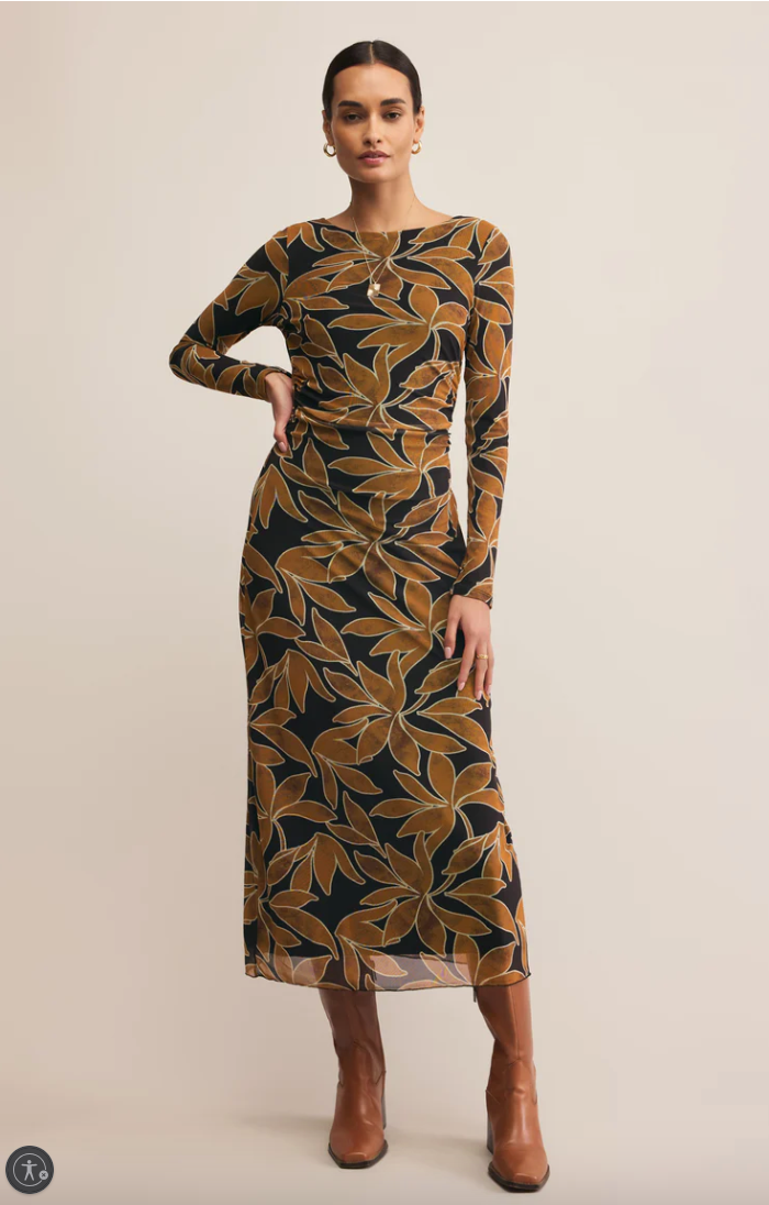 Spellbound Nox Floral Dress- Coconut