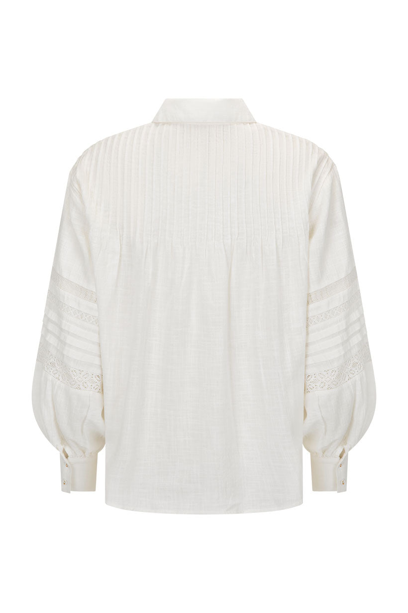 Stevie Lace Shirt - Camellia