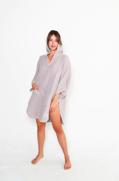 Women's Cocoon Surf Poncho - Lilac