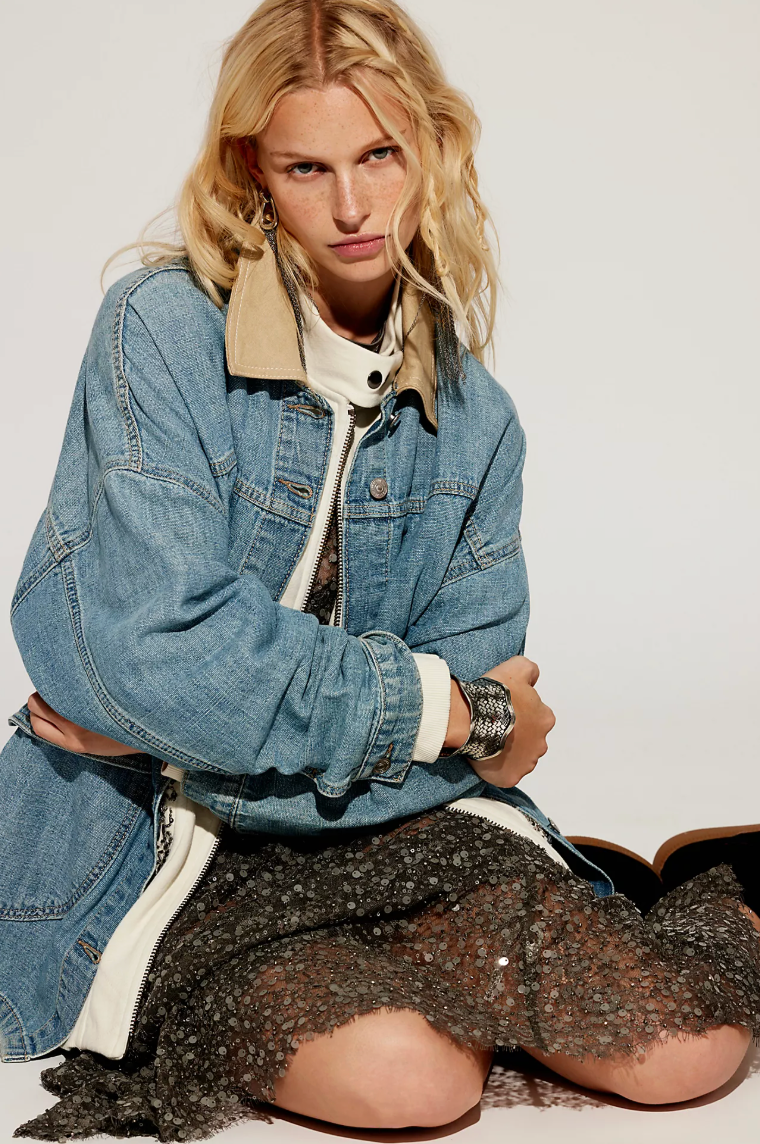 Lemon Denim Jacket - Berry Blues