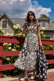Ultraviolet Dress - Bright White Combo