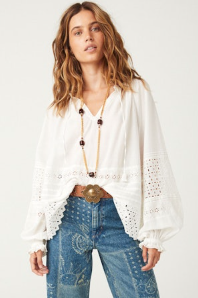Love in the Afternoon Lace Blouse - Daisy