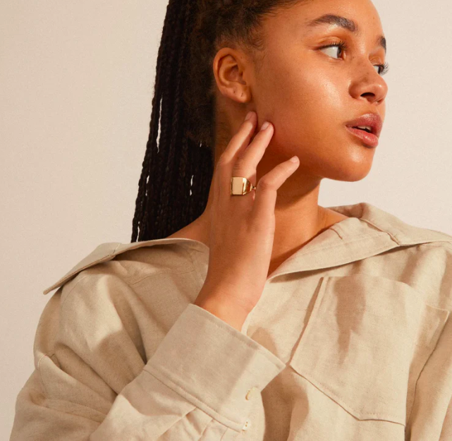 Anni Rustic Signet Ring