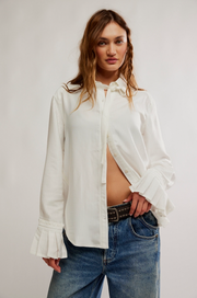 Mary Lou Silk Shirt - Clean Ivory