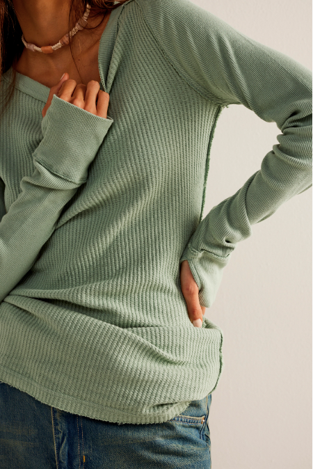 Honey B Crew Neck - Iceberg Green